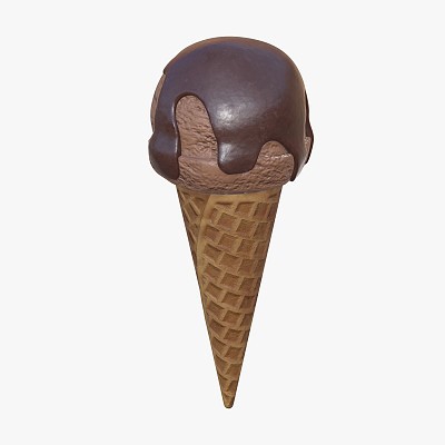 Ice cream ball chocolate