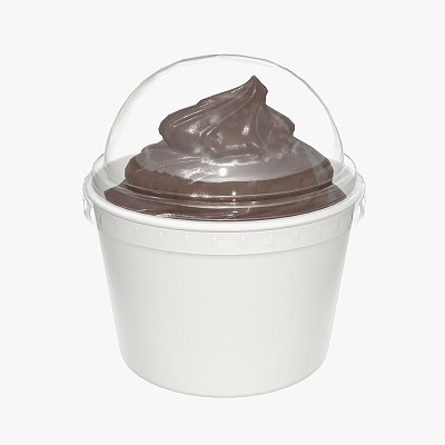 Ice cream in plastic cup
