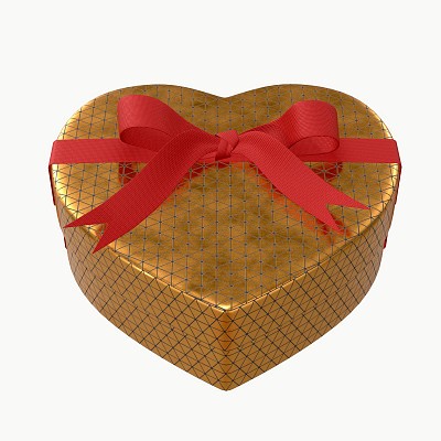 Heart shaped box tied 