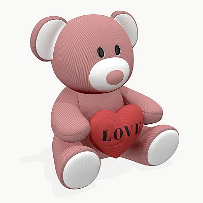 Bear teddy with heart