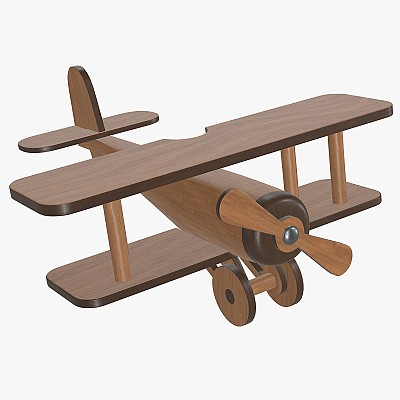Children's wood airplane 