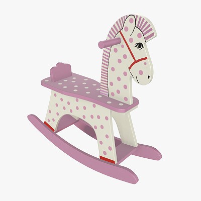 Rocking horse wooden toy 