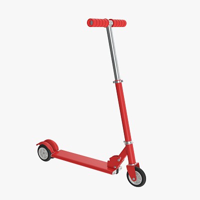 Kick scooter red
