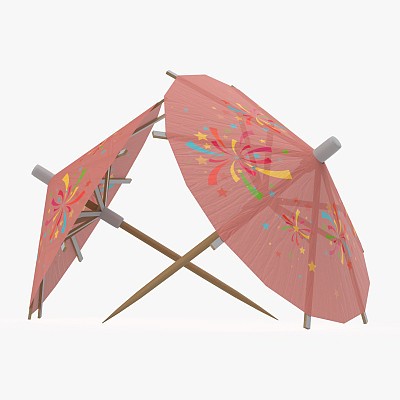 Cocktail wooden umbrella