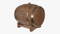 Wooden barrel for beer 01