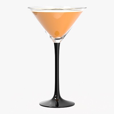 Martini glass with juice