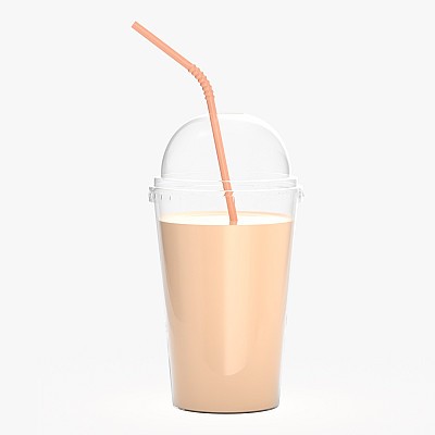 Plastic milkshake cup 