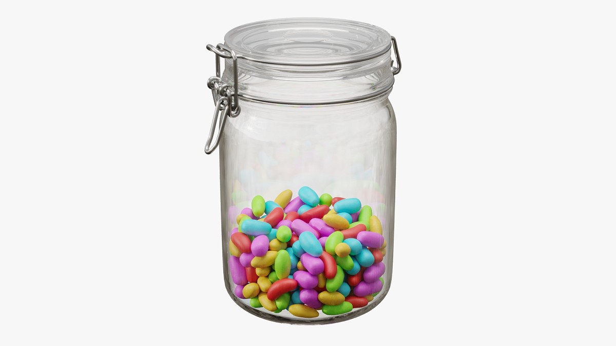 Jar with jelly beans 01