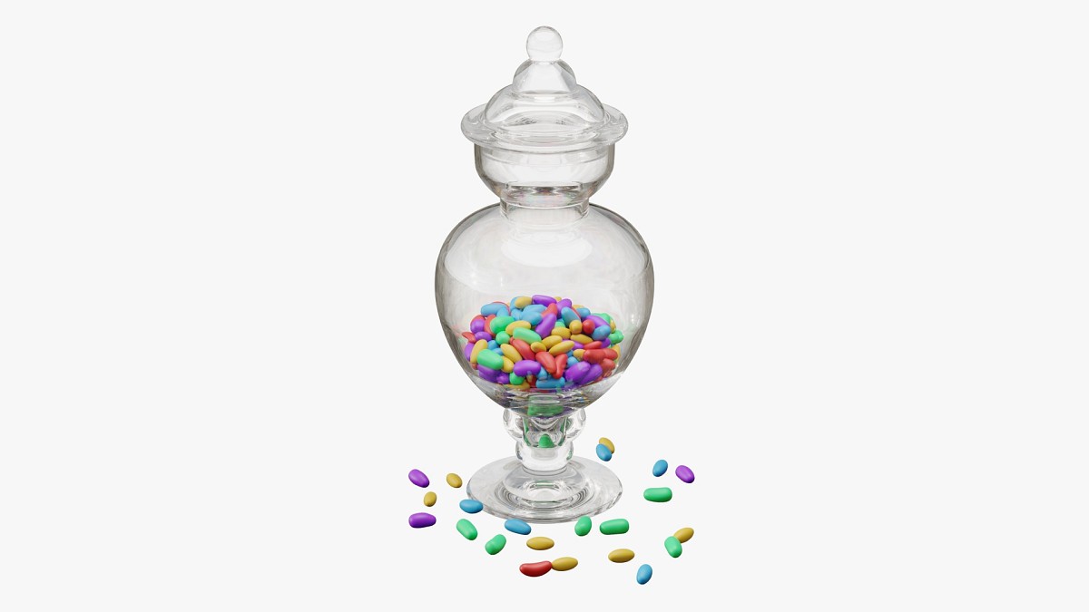 Jar with jelly beans 03