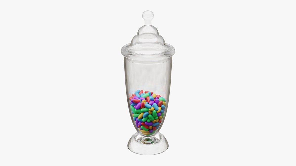 Jar with jelly beans 04