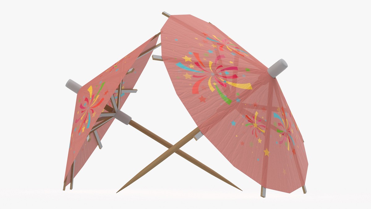 Cocktail decoration wooden umbrella