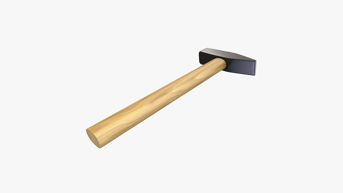 Universal hammer with wooden handle