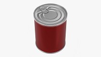 Metal coffee tin can with opener