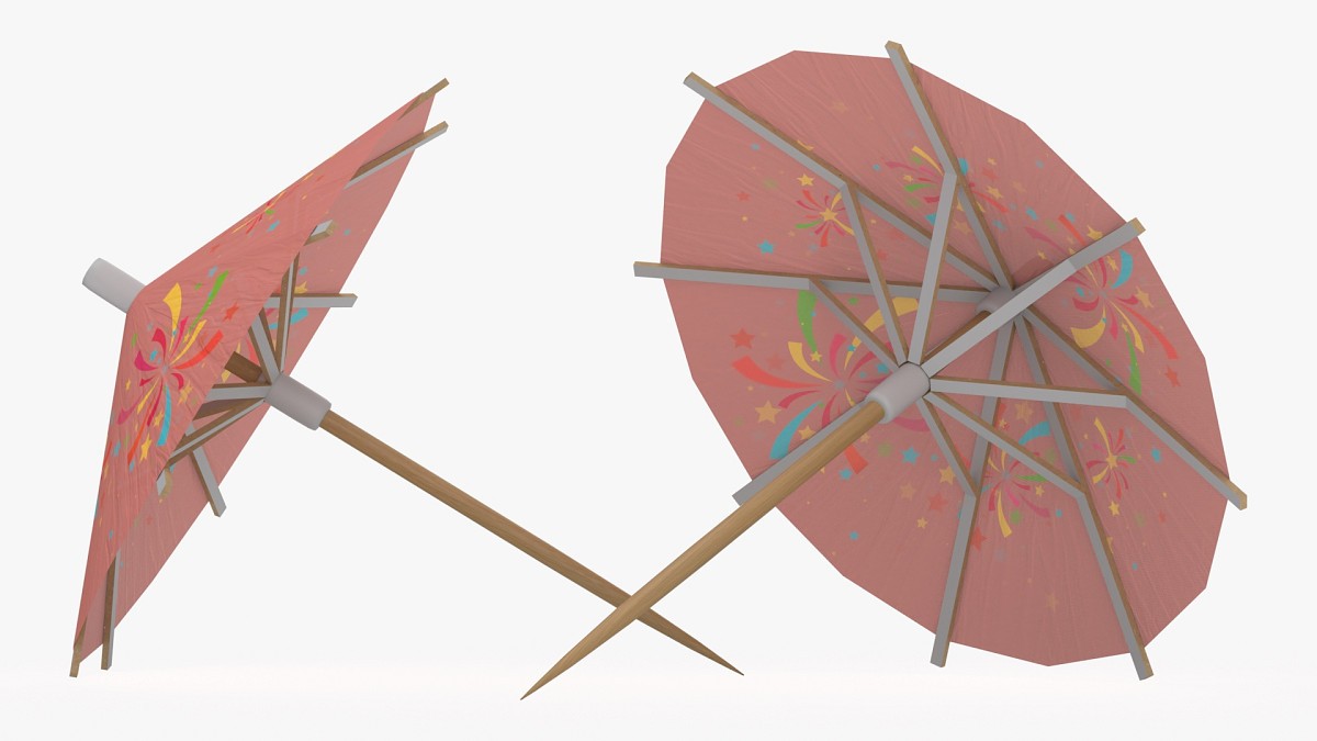 Cocktail decoration wooden umbrella