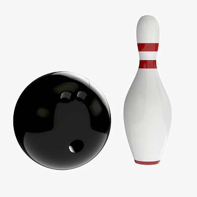 Bowling ball and pin