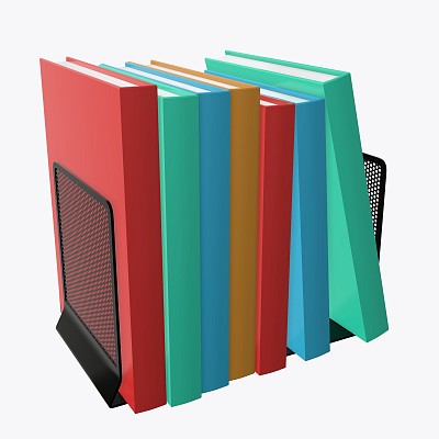 Book holder with books