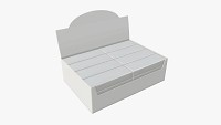 Package blank white with waffle wraps mock up 01