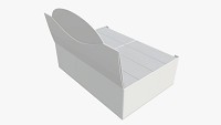 Package blank white with waffle wraps mock up 01