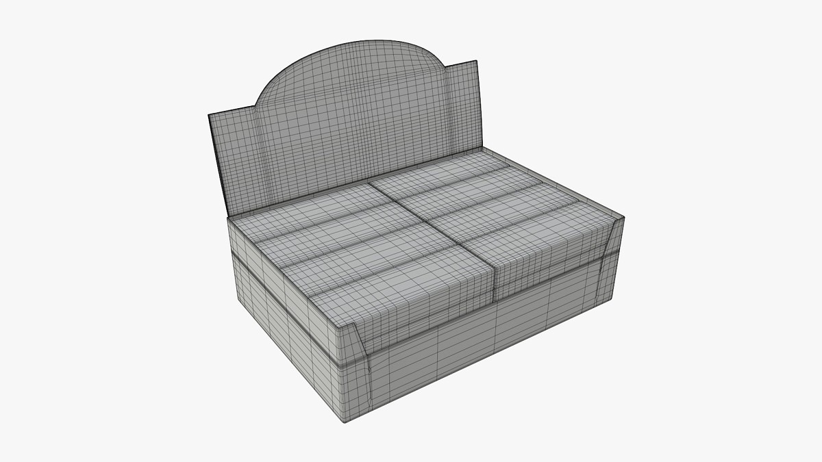 Package blank white with waffle wraps mock up 01