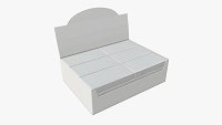 Package blank white with waffle wraps mock up 02