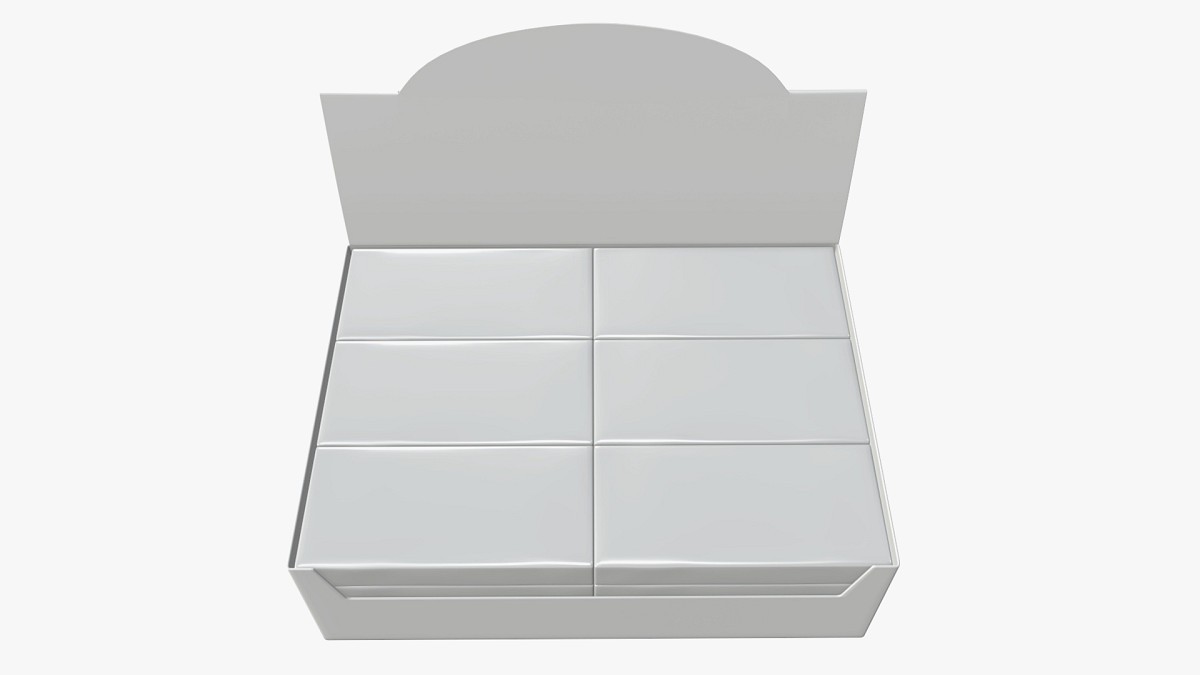 Package blank white with waffle wraps mock up 02