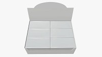Package blank white with waffle wraps mock up 02