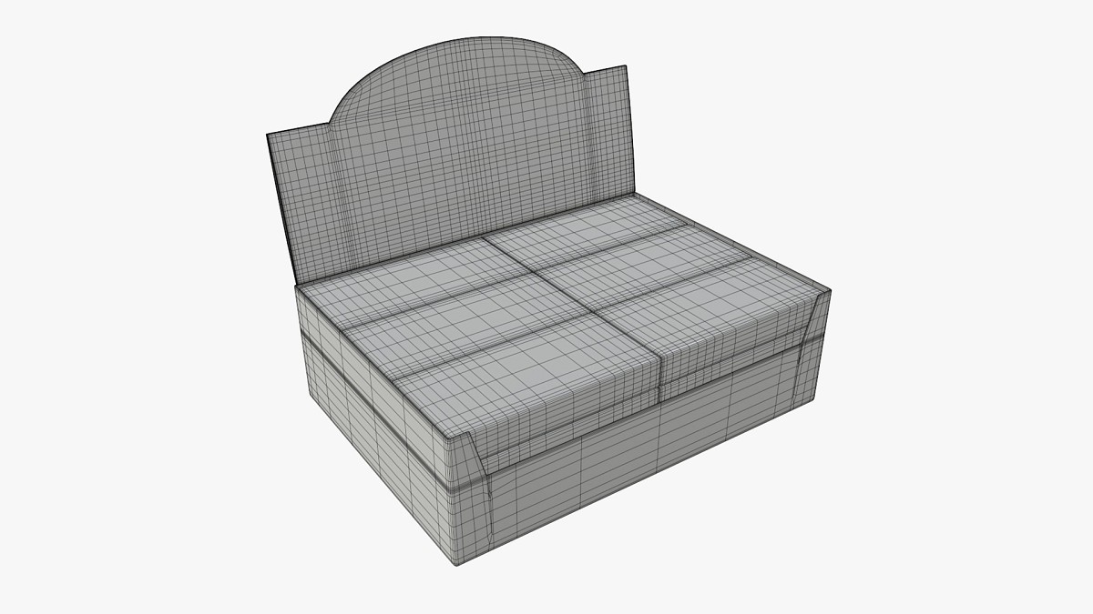 Package blank white with waffle wraps mock up 02