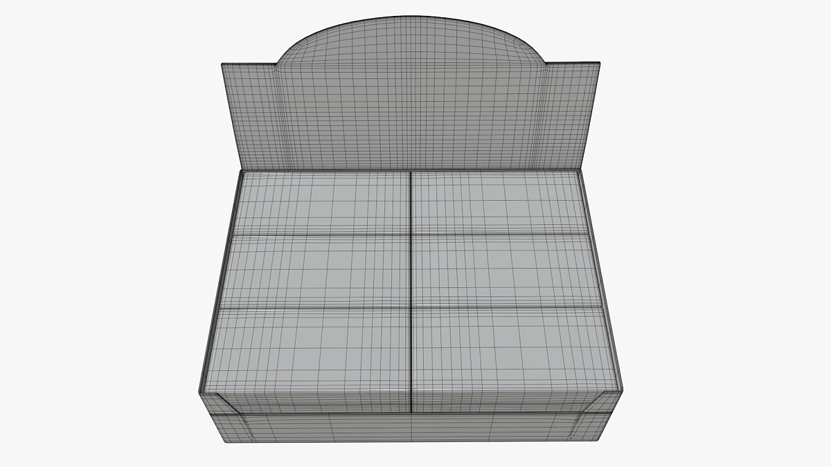 Package blank white with waffle wraps mock up 02