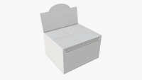 Package blank white with waffle wraps mock up 03