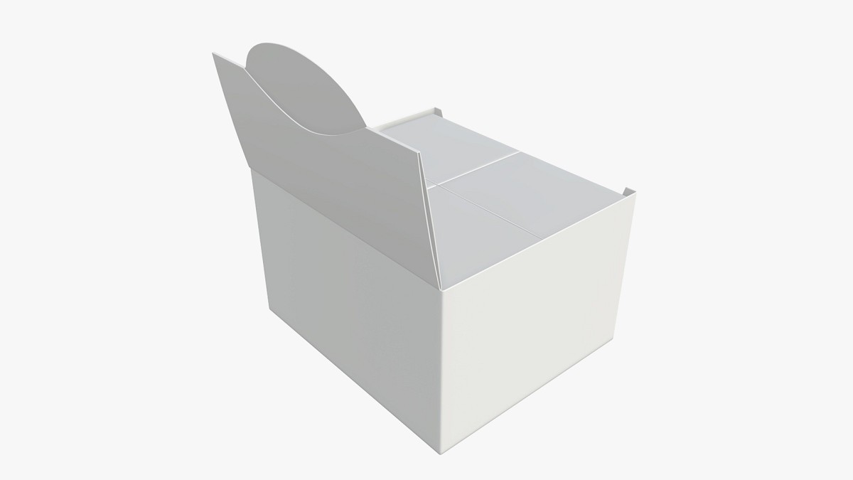 Package blank white with waffle wraps mock up 03