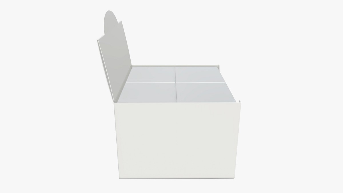 Package blank white with waffle wraps mock up 03