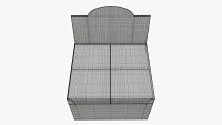 Package blank white with waffle wraps mock up 03