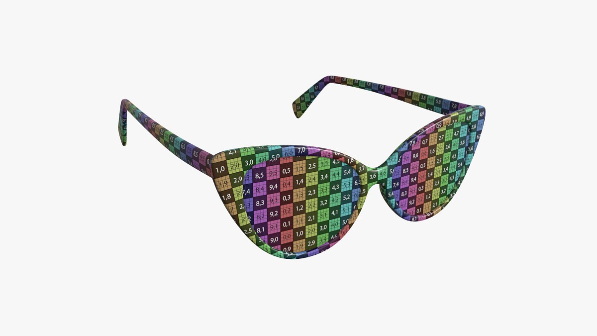 Butterfly shaped sun glasses