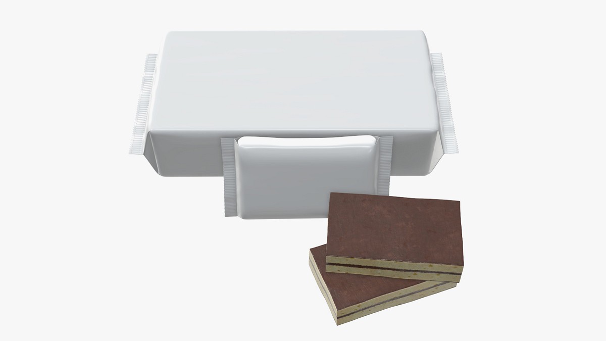 Blank package with cake mock up