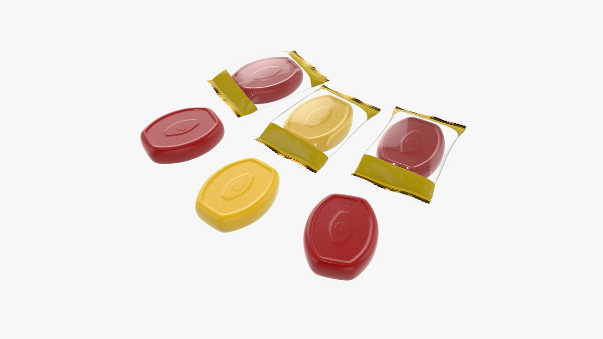 Blank candy plastic package mock up 02
