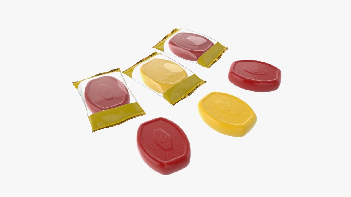Blank candy plastic package mock up 02