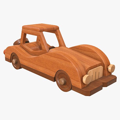 Car retro wooden