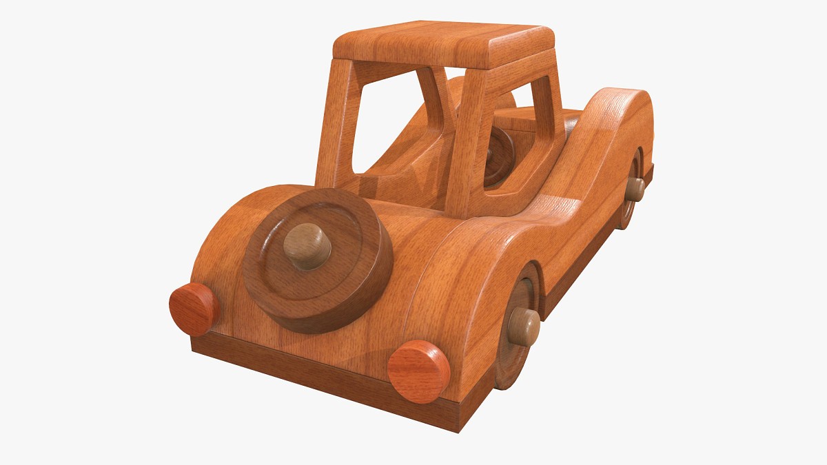 Car retro wooden