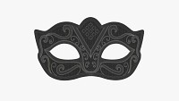 Carnival mask decorated with design