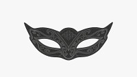Carnival mask decorated with design