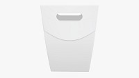 Blank White Paper Carry Bag Package Mock Up