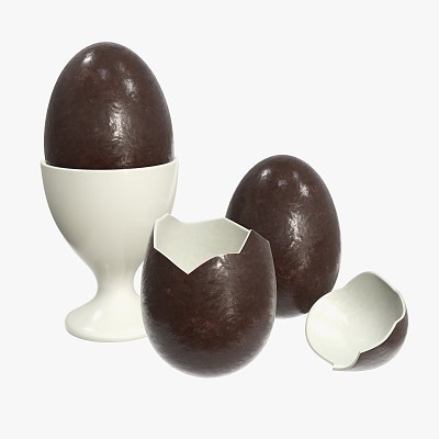 Egg chocolate broken