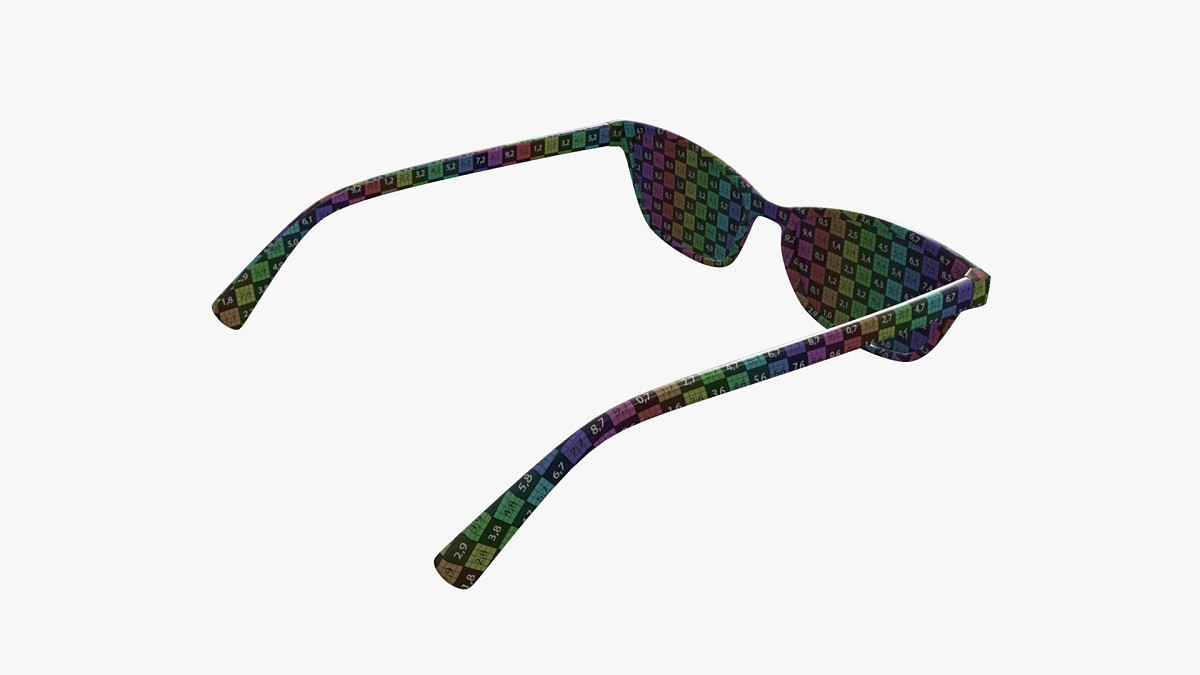 Female modern sun glasses