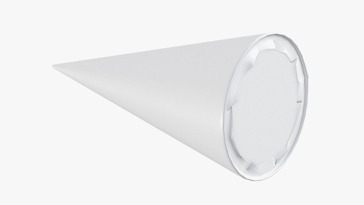 Ice cream cone package for mockup