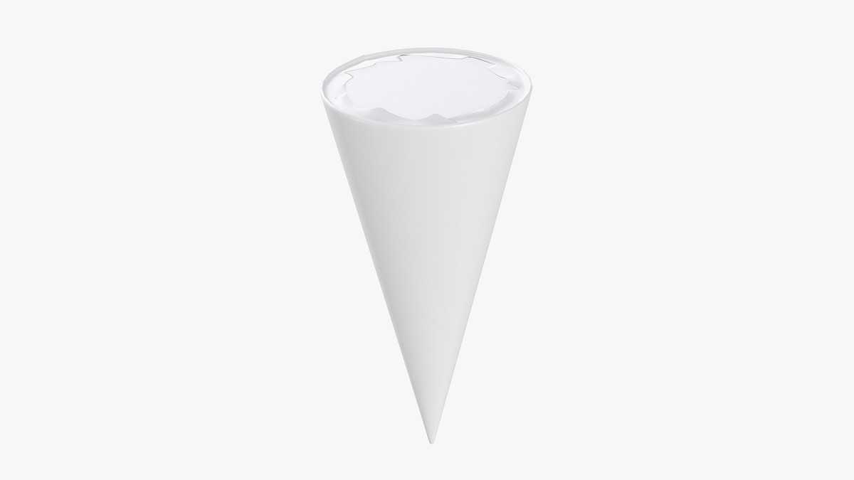 Ice cream cone package for mockup