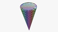 Ice cream cone package for mockup