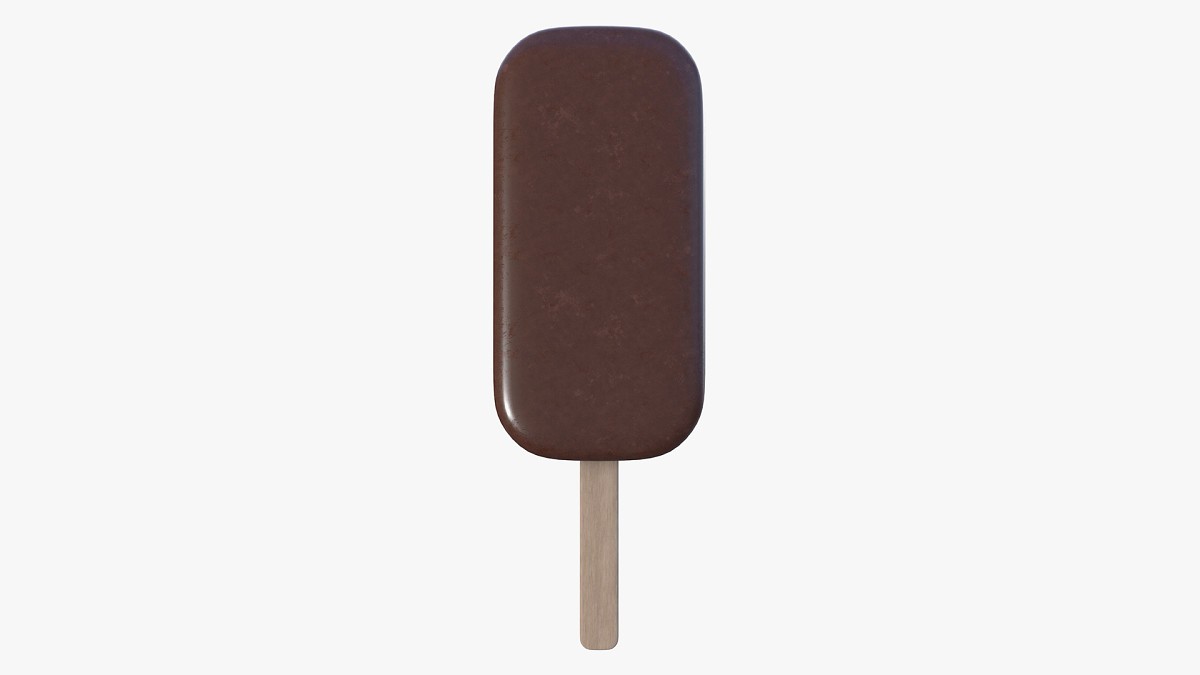 Ice cream chocolate on stick