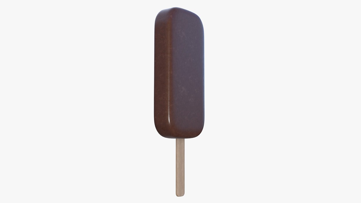 Ice cream chocolate on stick