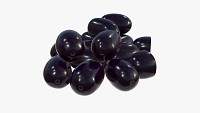 Jambolan plums whole and half sliced