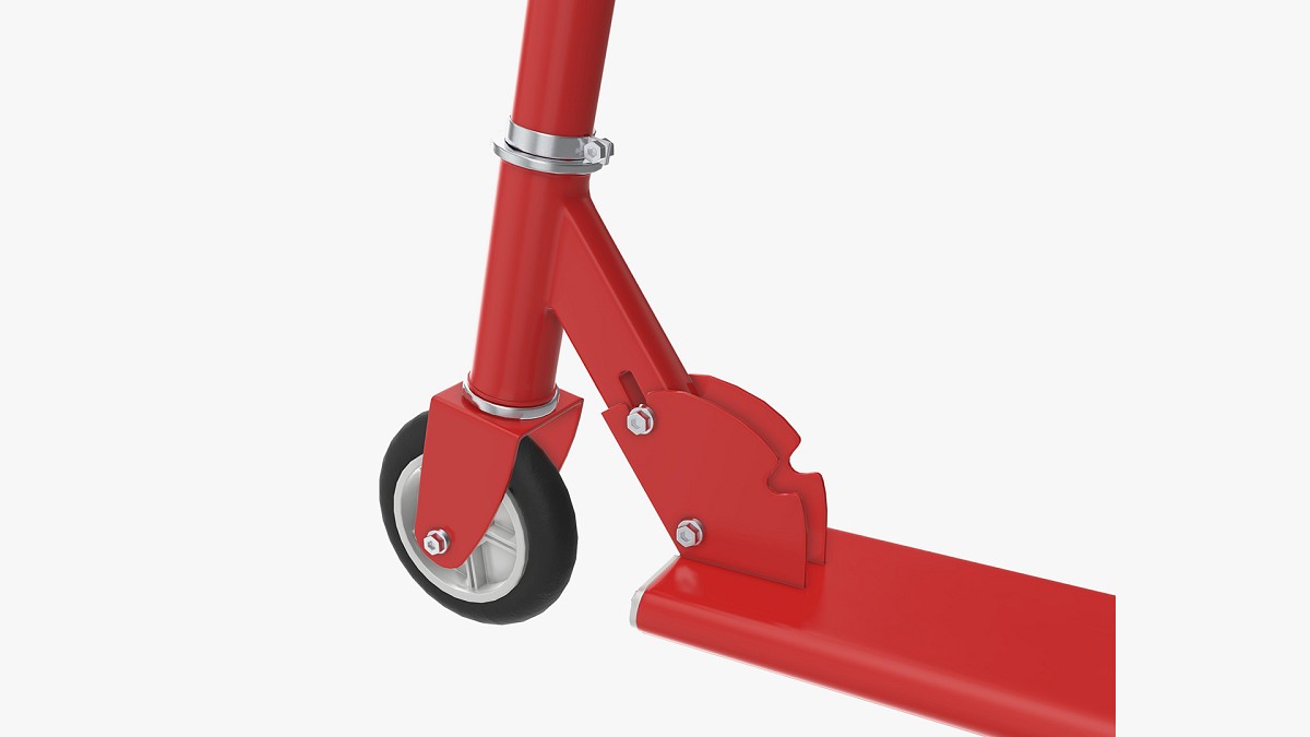 Kick scooter red